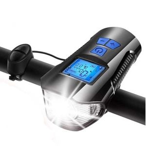 Set far si stop pentru bicicleta PROCART, lumina LED, 4 moduri iluminare, microUSB, IPX7, 1500mAh
