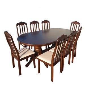 Set masa RH7039T + 8 scaune 559C, 179x99x76 cm, Dirty oak