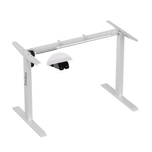 Cadru electric pentru birouri, reglaj inaltime 70-120 cm, sistem anti coliziune, Zendeco R1, rezistenta  70Kg, alb