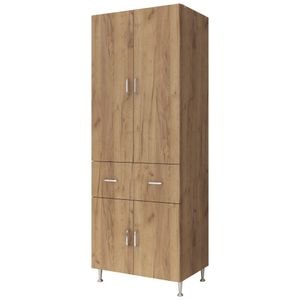 Dulap 70X35X180 cm, 4U-1S Stejar K003