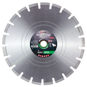 Disc diamantat DIATECH Road Combo Standard, 400mm x 30 / 25.4mm, asfalt si beton