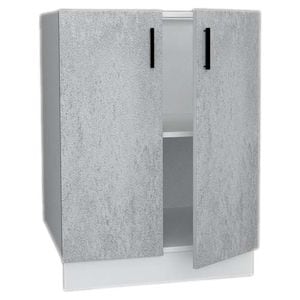 Corp inferior bucatarie Sani Glamur, MDF, 60 x 48 x 82 cm, gri