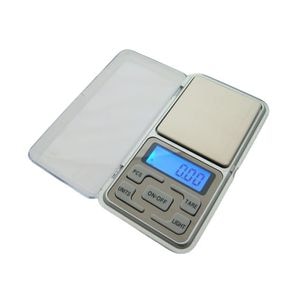Cantar digital de buzunar IdeallStore, True Weight, afisaj LCD, protectie plastic, 12 cm, 200g maxim, argintiu