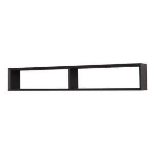 Etajera, colectia "Slatted", culoare negru P003, vopsit