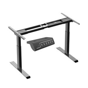 Cadru electric birou, 2 motoare, 3 functii memorie, rezistenta 130Kg, sistem anti coliziune, Arka Chairs ST25, inaltime 70-118 cm, negru