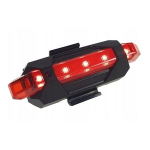Stop bicicleta 5 LED-uri, Esperanza, acumulator reincarcabil USB, 5 moduri iluminare, impermeabil