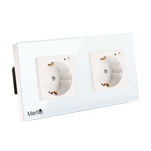 Priza dubla Smart wireless Mentor ES016, WiFi, 16A, 2000W, alba