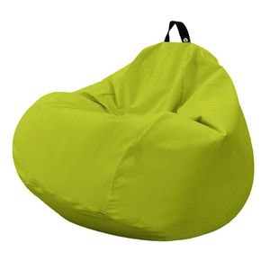 Fotoliu Updeco Puf Bean Bag tip para XL Chroma, impermeabil, poate fi folosit outdoor, cusatura dubla, sac interior, cu maner, 90 x 90 x 60 cm, Green