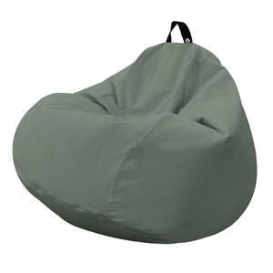Fotoliu Updeco Puf Bean Bag tip para XL Chroma, impermeabil, poate fi folosit outdoor, cusatura dubla, sac interior, cu maner, 90 x 90 x 60 cm, Green Sage