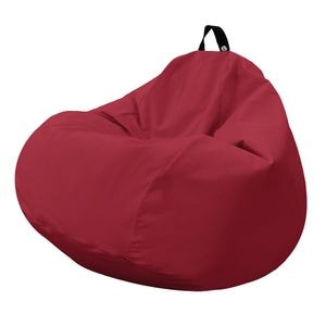 Fotoliu Updeco Puf Bean Bag tip para XL Chroma, impermeabil, poate fi folosit outdoor, cusatura dubla, sac interior, cu maner, 90 x 90 x 60 cm, Red