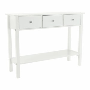 Consola living DacEnergy, MDF, 100 x 30 x 74 cm, alb