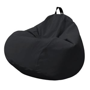 Fotoliu Updeco Puf Bean Bag tip para XL Chroma, impermeabil, poate fi folosit outdoor, cusatura dubla, sac interior, cu maner, 90 x 90 x 60 cm, Black