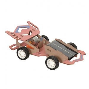 Set creativ si educativ Egmont Toys, Masina de curse cu panou solar, +6 ani, multicolor