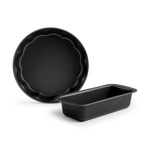  Set de 2 forme Borghese H&H, tarta si chec, aluminiu