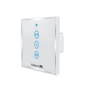 Intrerupator draperie, jaluzele Smart wireless Mentor ES009 WiFi 10A Touch cu NUL, alb