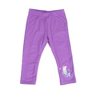 Pantaloni pentru fete, trei sferturi, mov, 122-128 cm, Peppa Pig