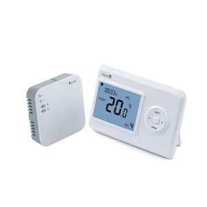 Termostat smart wireless Mentor TSW001 WiFi, Programabil, cu LCD, baterii Premium