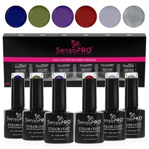 Set 6 Oje Semipermanente 10ml SensoPRO Milano, Chic Mirage