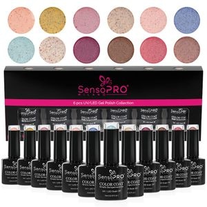 Set 12 Oje Semipermanente 10ml SensoPRO Milano, Fantasy Glow