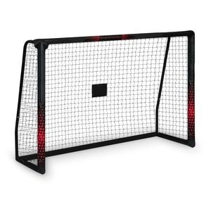 Poarta de fotbal pentru copii DacEnergy, cadru stabil din otel, plasa din material rezistent, 180 x 120 x 60 cm, negru/rosu