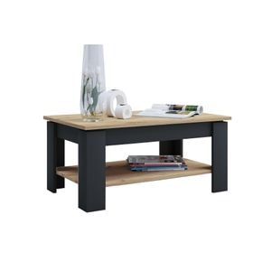Masuta de cafea, Sani City 2, 80 x 50 x 40 cm, Stejar / Antracit