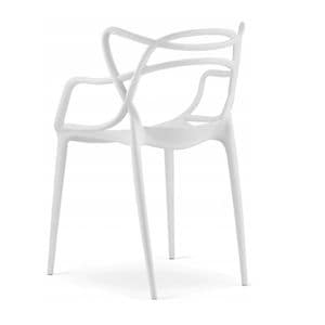 Scaun PP601 Plastic, Alb