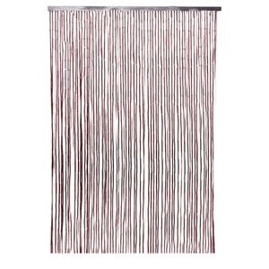 Perdea de usa Cuba, 65 de siraguri, lemn, 90 x 200 cm, maro inchis