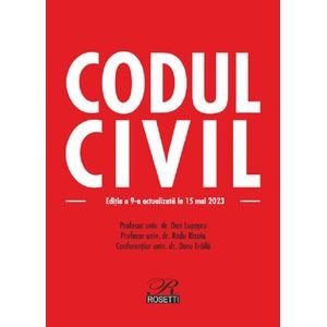 Codul civil Ed.9 Act.15 mai 2023 - Dan Lupascu