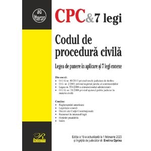Codul de procedura civila Ed.19 Act.1 februarie 2023 - Evelina Oprina