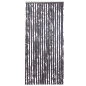 Perdea de usa coada de motan, 21 de siraguri, 90 x 210 cm, maro inchis