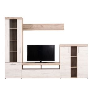 Mobila living DacEnergy, gri-stejar, 342 x 202 x 55  cm