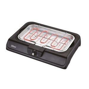 Gratar electric ZILAN ZLN-3772, 2000 W, termostat reglabil, negru