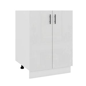 Corp inferior bucatarie Glamur, MDF, 60 x 48 x 82 cm, alb