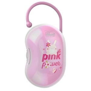 Cutie pentru doua suzete CHICCO Pink Power, 0-36 luni Roz