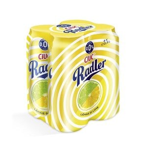 Bere cu arome Ciuc Radler Lamaie si Lime bax 0.5L x 4 doze