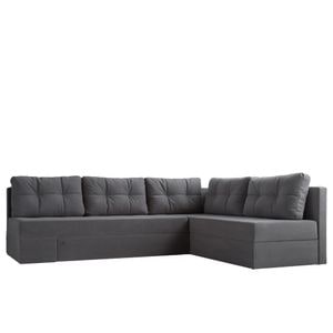 Coltar extensibil AMSTERDAM, 5 locuri, ICAM, 293x215x83 cm, Gri