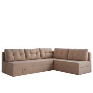 Coltar extensibil AMSTERDAM, 5 locuri, ICAM, 293x215x83 cm, bej