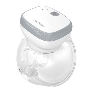 Pompa de san electrica, BabyOno, Shelly, Silentioasa, Functioneaza fara ajutorul mainilor, Cu afisaj LCD, Cu 7 nivele de aspiratie, 150 ml, Alb