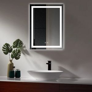 Oglinda cu LED 60 x 80 cm, functie dezaburire, intrerupator touch
