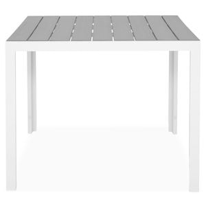 Masa patrata gradina/terasa ENCORE L.90 l.90 H.74 alb/gri