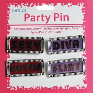 Insigne pentru petreceri burlacite, set 4 buc