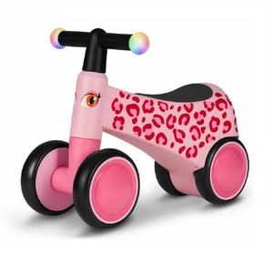 Bicicleta fara pedale, Lionelo, Sammy, 4 roti din spuma EVA si TPR, 12-36 luni, Certificata EN 71-1:2014, EN 71-2:2011, EN 71-3:2019, Roz