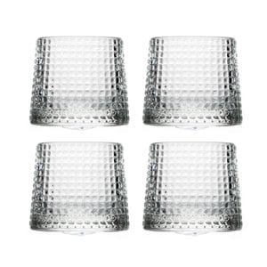 Set pahare whisky Blossom La Rochere, 4 piese, 4 x 16 cl, sticla foarte rezistenta