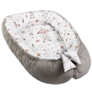 Cosulet bebelus pentru dormit Kidizi Baby Nest Cocoon, 90x50 cm, Circus