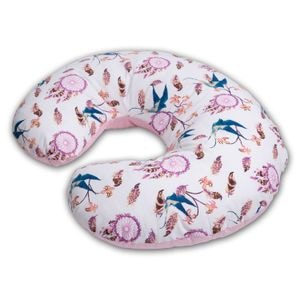 Perna pentru alaptare multifunctionala 3 in 1 Kidizi Celia Swallows, poate fi utilizat ca si suport tummy time si fotoliu bebe