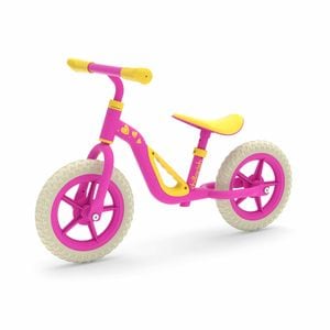 Bicicleta de echilibru, Chillafish, Charlie, Cu ghidon si sa reglabile, Greutate 2.5 Kg, Roti din spuma EVA, 10 inch, 18 - 48 luni, Pink