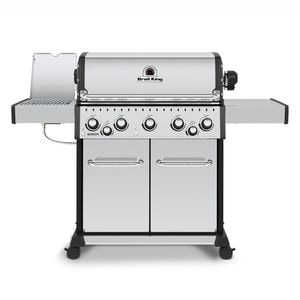 Gratar, gradina/terasa, Baron S590 IR BROIL KING, L.163 l.61 H.113.7 cm, gri/negru