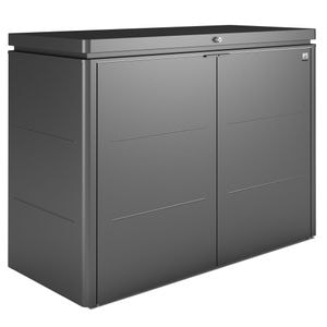 Magazie depozitare, gradina/terasa, HIGHBOARD, 160 x 70 x 118 cm, negru
