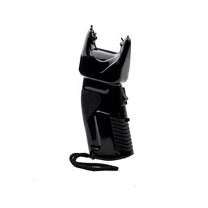 Electrosoc cu spray lacrimogen 2 in 1, IdeallStore, 200.000 V, Negru