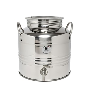 Butoi pentru Tuica/Palinca/Ulei/Lapte TRE.I, set cu robinet si suport, inox, 15L